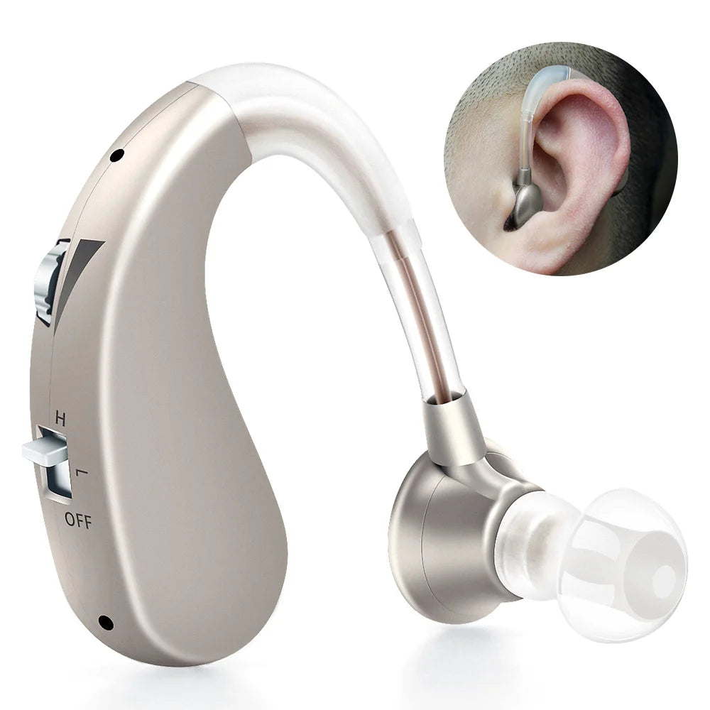 Hearing Aid for Elderly Deafness Rechargeable Invisible Hearing Aids Adjustable Tone Ear Aid Digital Sound Amplifier Audifonos