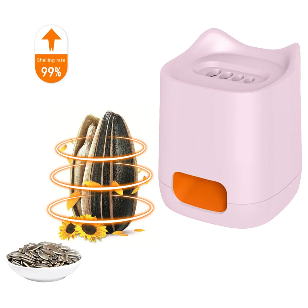 Electric Peeler Machine Gadgets Tools Automatic Opener Sunflower Seeds Protect Teeth Cute Cartoon Portable Household Supplies