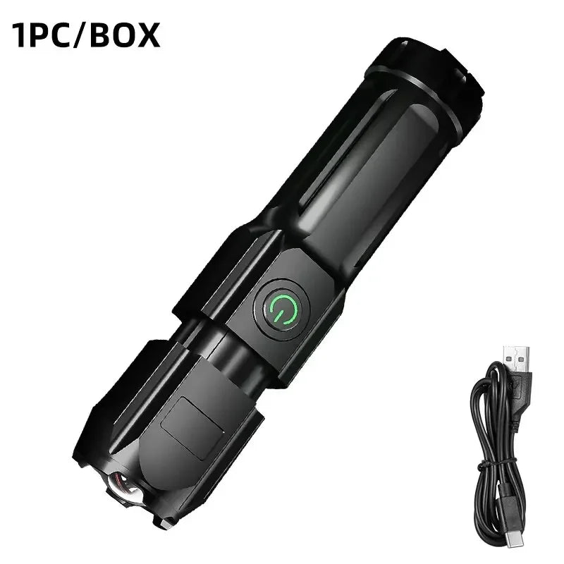 Edc Flashlight Powerful Self Defense Gadget Super Strong Flashlight High Power Self-defense Supplies Led Denfense Products Tools