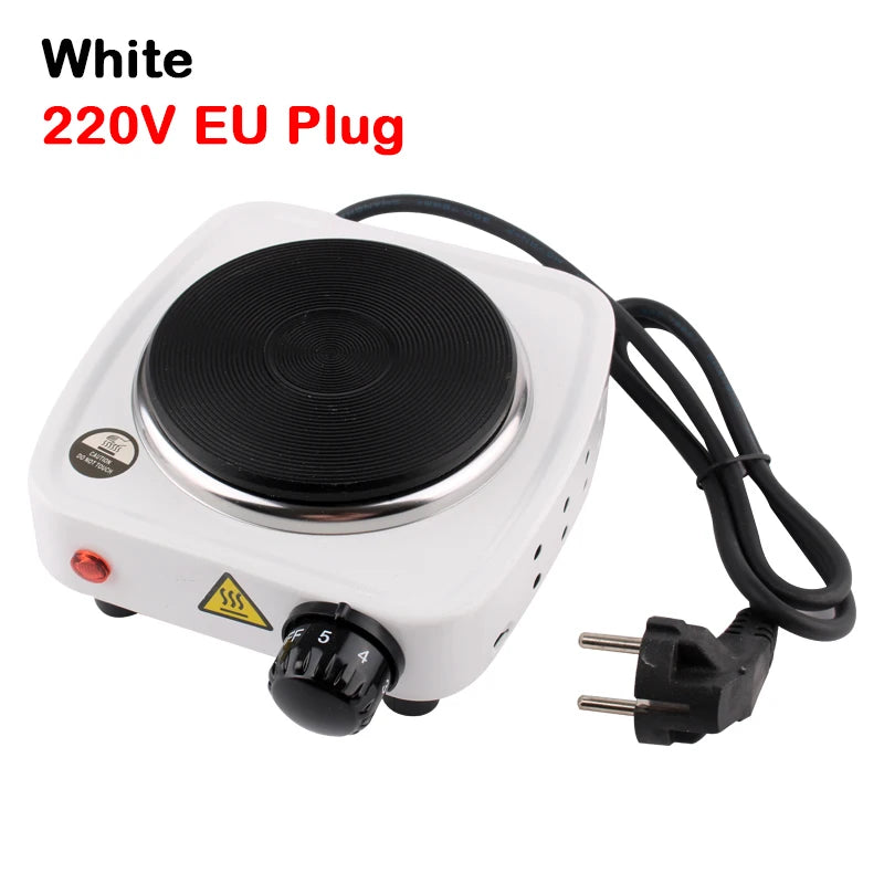 110V Mini Electric Stove Portable Tea Warmer Coffee Milk Heater Stove Mocha Heating Stove Cast Iron Hot Plate Cooking Furnace EU