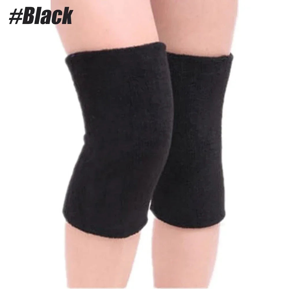 1 Pair Knee Pads Dance Protection Cover Elderly Leggings Support Winter Warm Thermal Knee Sleeves
