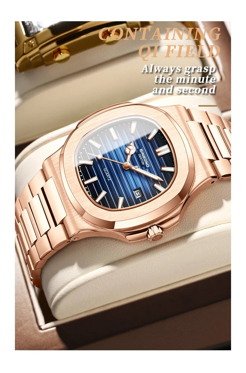 2025 New Top Brand Luxury Fashion Mens Watches Sport Waterproof Simple Ultra-Thin Watches Men Quartz Clock Relogio Masculino+Box