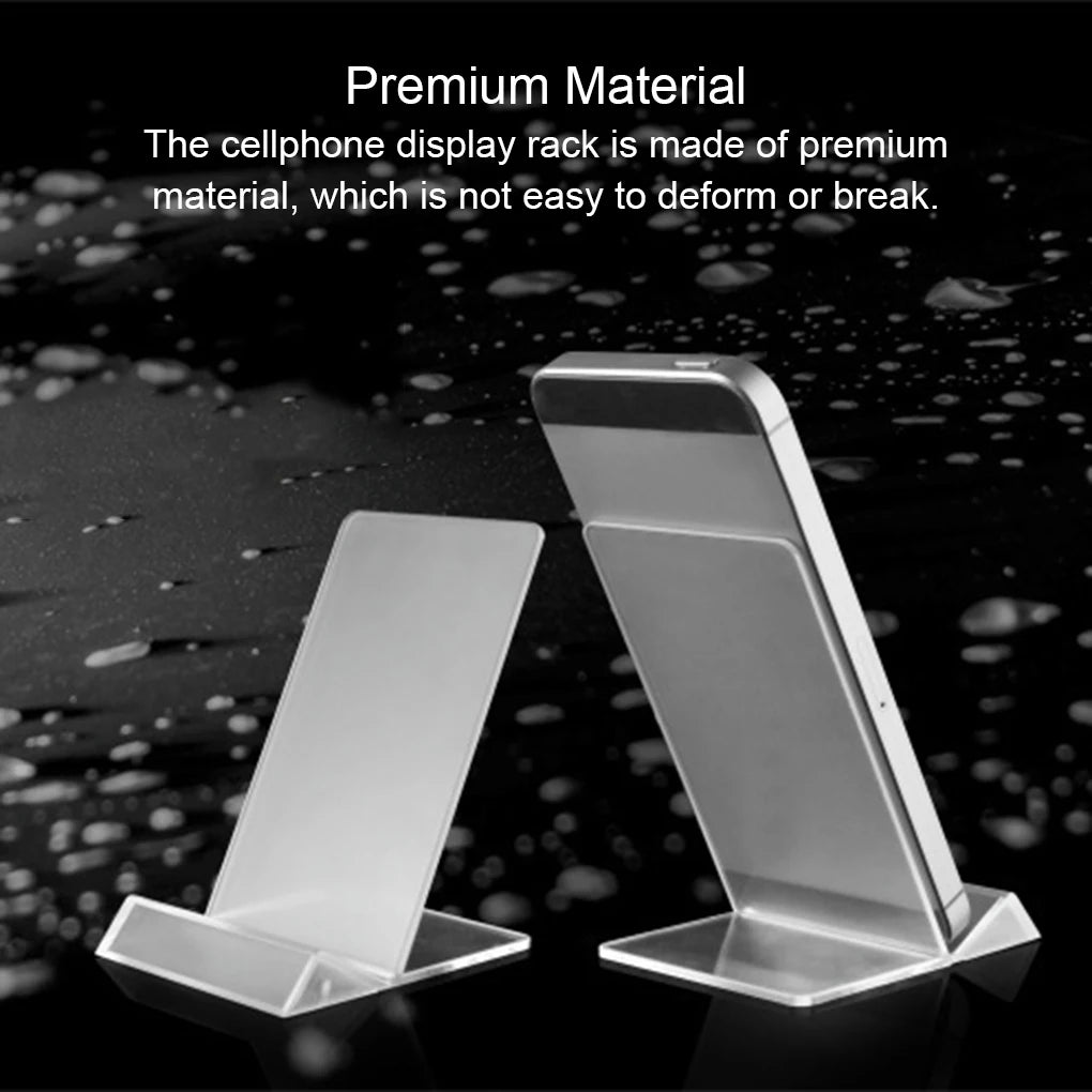 Acrylic Cellphone Rack Indoor Storage Holders Compact Structure Mobile Phone Shelf Shop Use Simple Transparent Display Stand