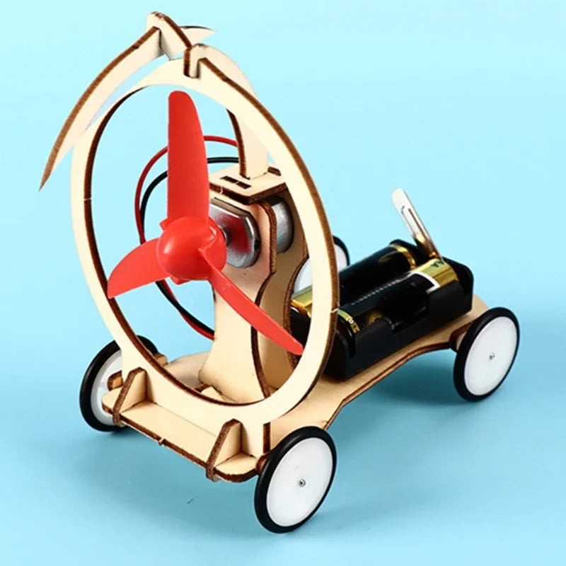 Electric Wind Car Model Physical Experiments Technology Toy Physics Learning Science Educational Set Assemble Model Toy