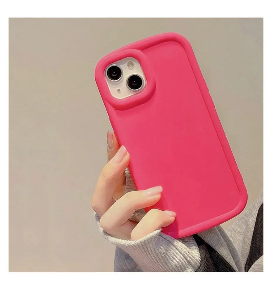 Luxury Matte Soft Candy Phone Case For iPhone 14 13 12 11 Pro Max Plus X Xs XR Max Shockproof Bumper Soft Silicone Cases Cover