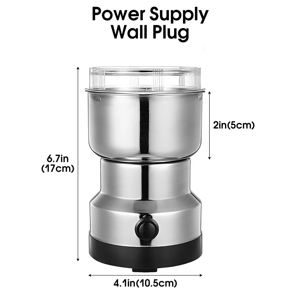 Xiaomi Electric Coffee Grinder 304 Stainless Steel Fast Grinding Multifunction Household Smash Machine EU US Plug Large Capacity