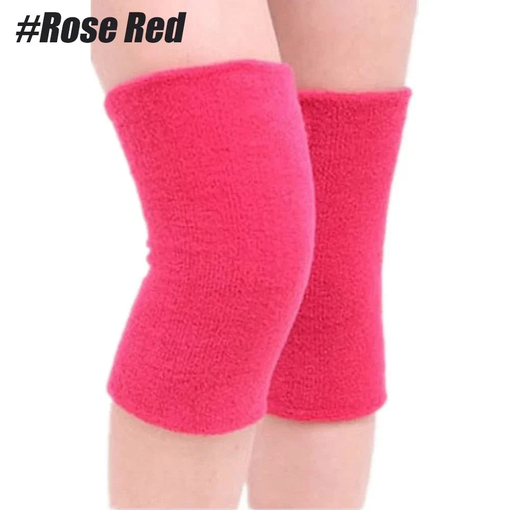1 Pair Knee Pads Dance Protection Cover Elderly Leggings Support Winter Warm Thermal Knee Sleeves