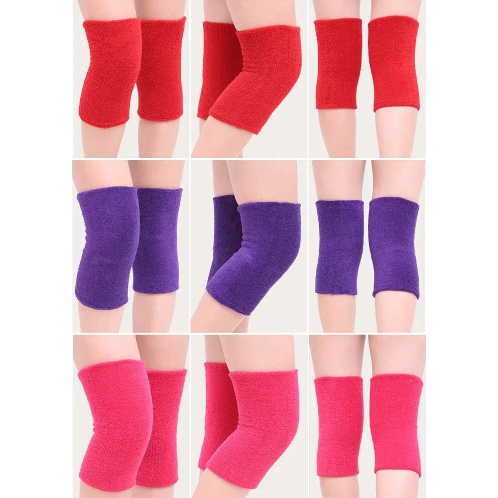 1 Pair Knee Pads Dance Protection Cover Elderly Leggings Support Winter Warm Thermal Knee Sleeves