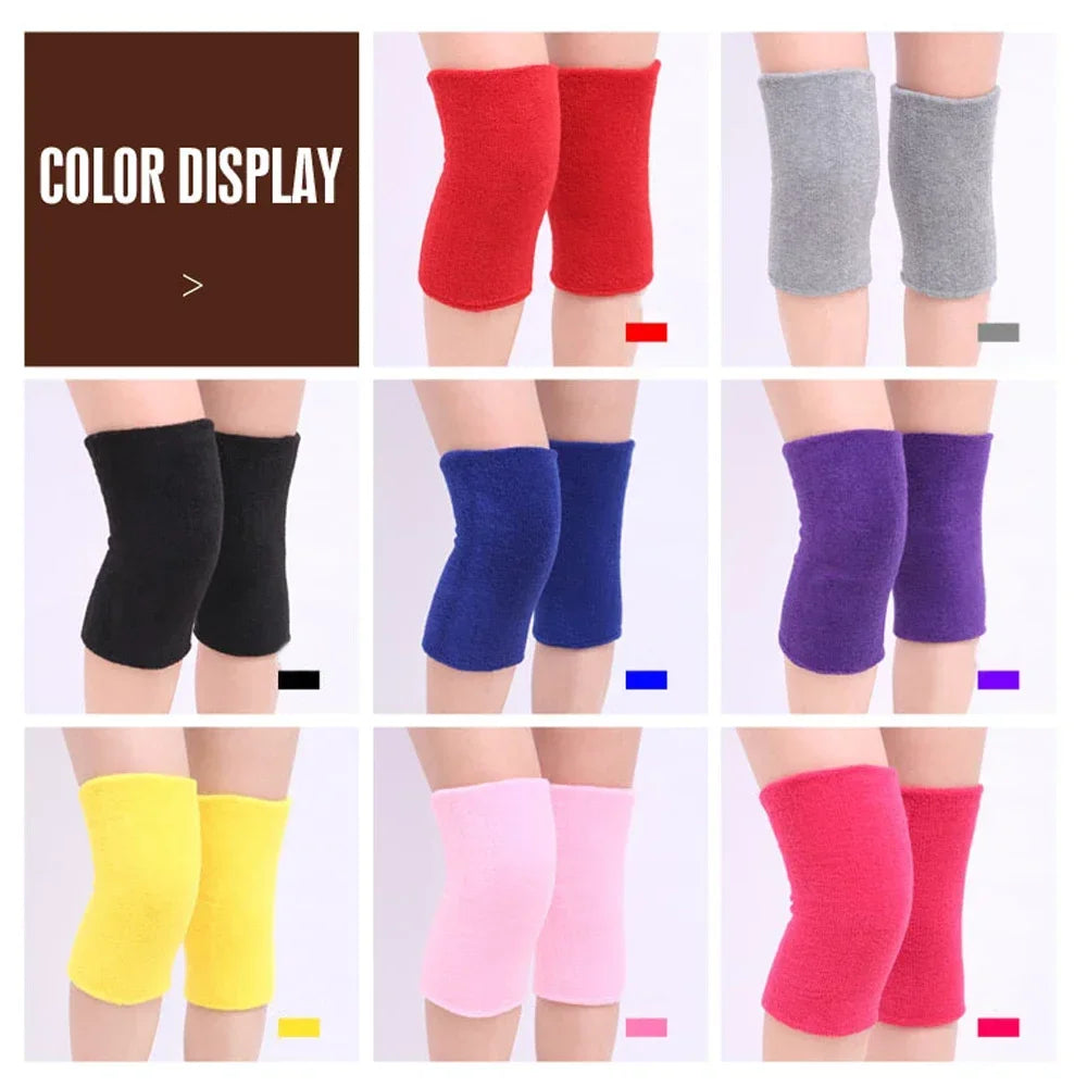 1 Pair Knee Pads Dance Protection Cover Elderly Leggings Support Winter Warm Thermal Knee Sleeves