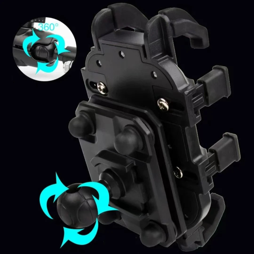 Mobile Phone Holder With Shock Absorber Module Adjustable at Any Angle for Motorcycle Scooter ATV bike Cell Phone Bracket