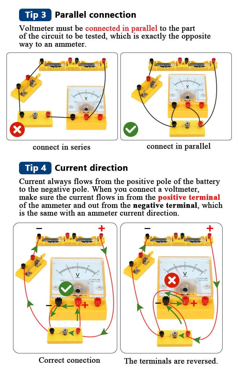 Electric Circuit Learning Kit Physics Electrical Experiment Teaching Aid Ammeter Voltmeter Sliding Rheostat Resistor Science Toy
