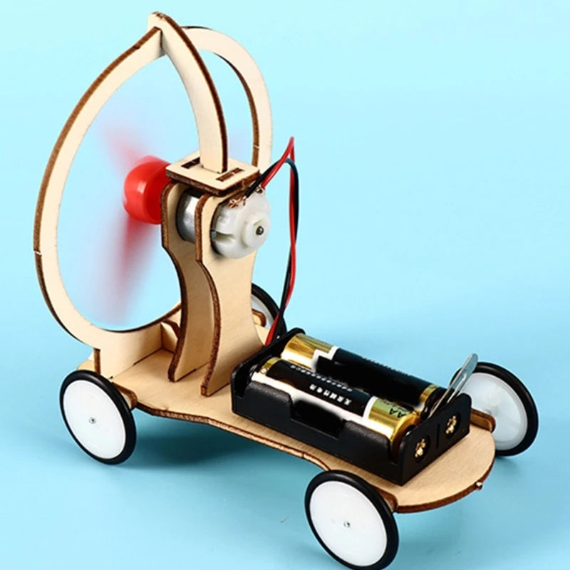 Electric Wind Car Model Physical Experiments Technology Toy Physics Learning Science Educational Set Assemble Model Toy