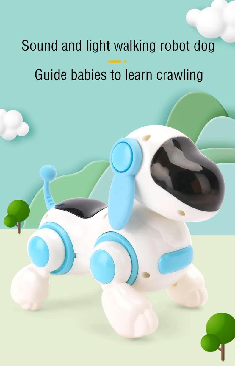 Children's Intelligent Electric Dog Pet Toy Electric Machine Lighting Intelligent Crawling Electronic Dog Toy Children's Gift
