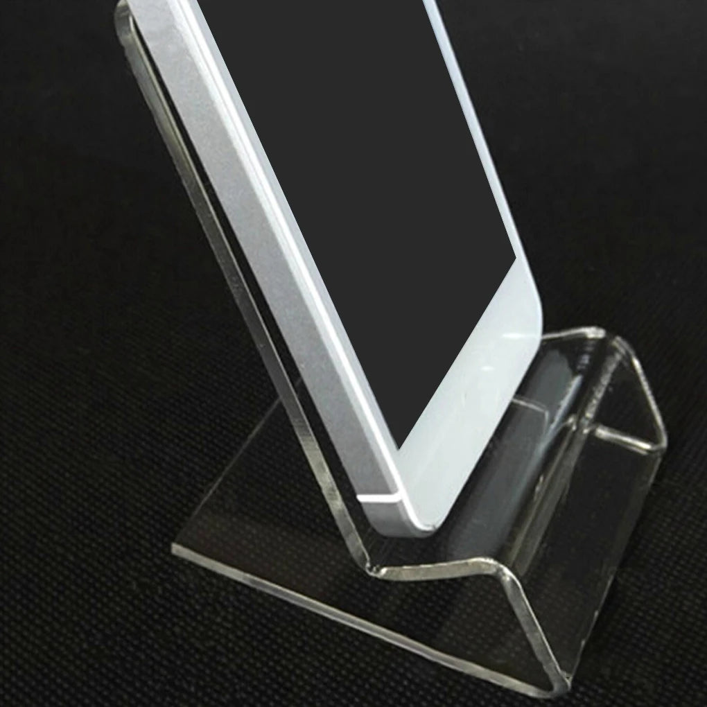 Acrylic Cellphone Rack Indoor Storage Holders Compact Structure Mobile Phone Shelf Shop Use Simple Transparent Display Stand