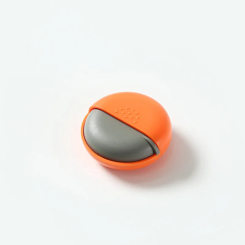 Portable Travel Round Pill Box Mini Spin Pill Organizer Pill Box Spin Pill Organizer Tablet Container Medicine Box