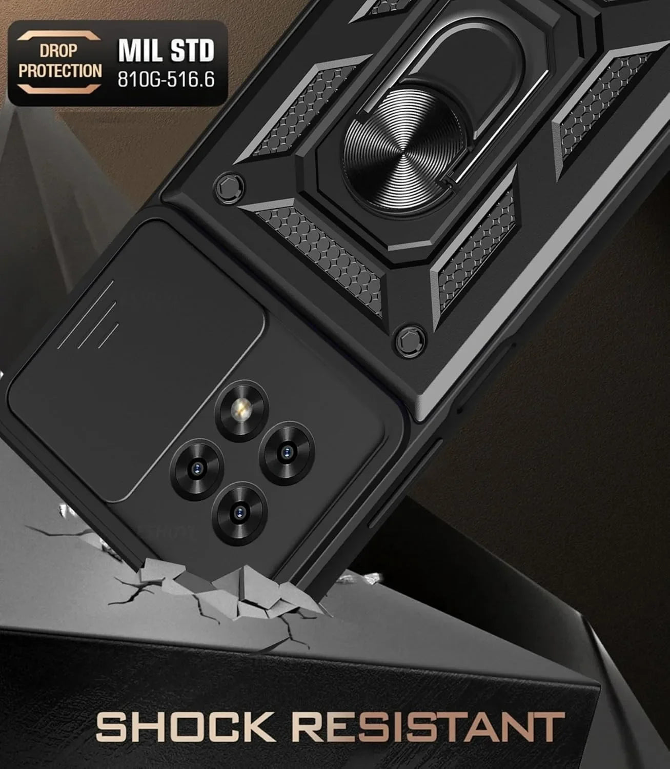 Military Armor Case For T-Mobile Revvl 7 Pro 5G T Phone 2 Pro 5G Cover Lens Protection Ring Stand Holder Coque Fundas