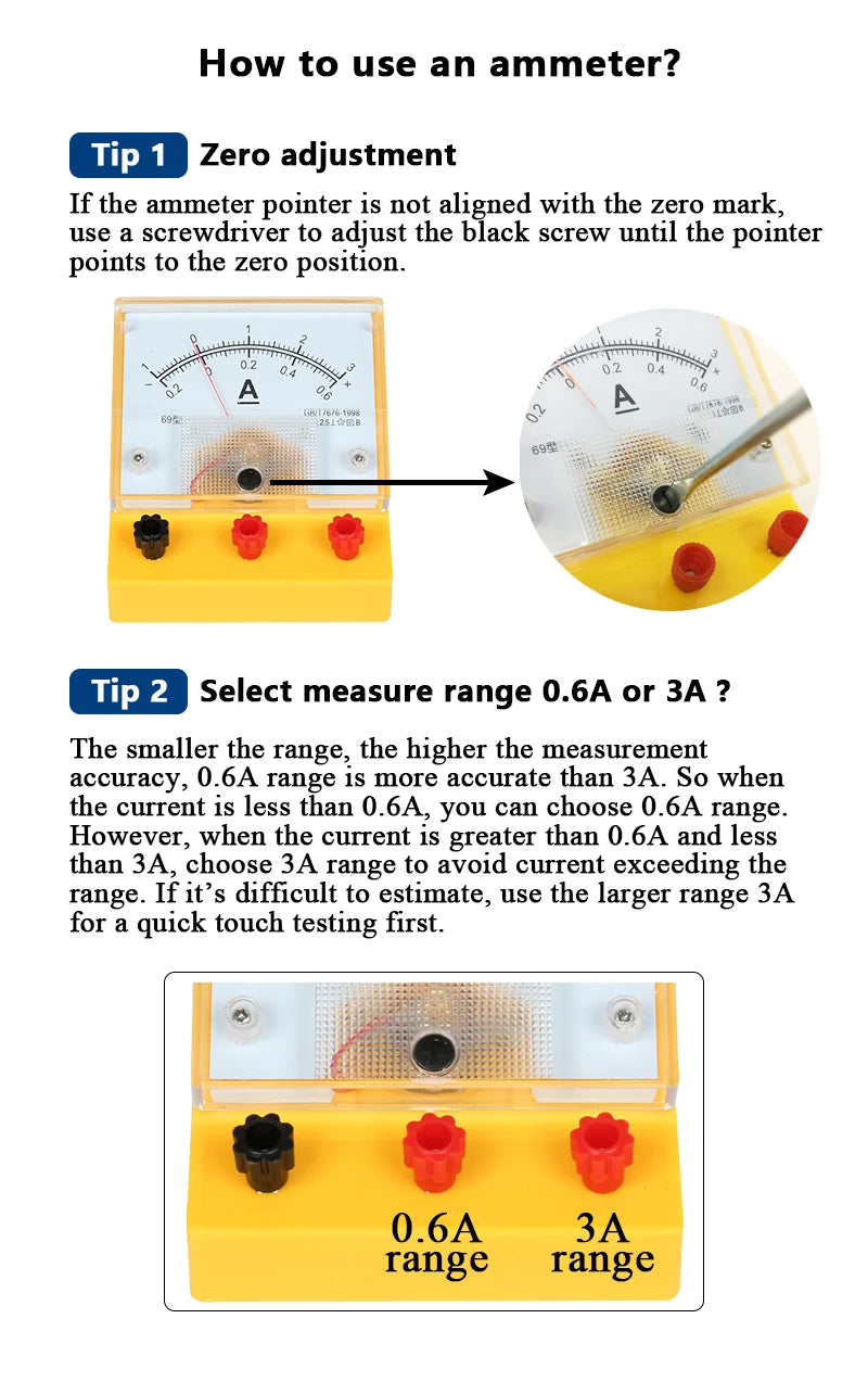 Electric Circuit Learning Kit Physics Electrical Experiment Teaching Aid Ammeter Voltmeter Sliding Rheostat Resistor Science Toy