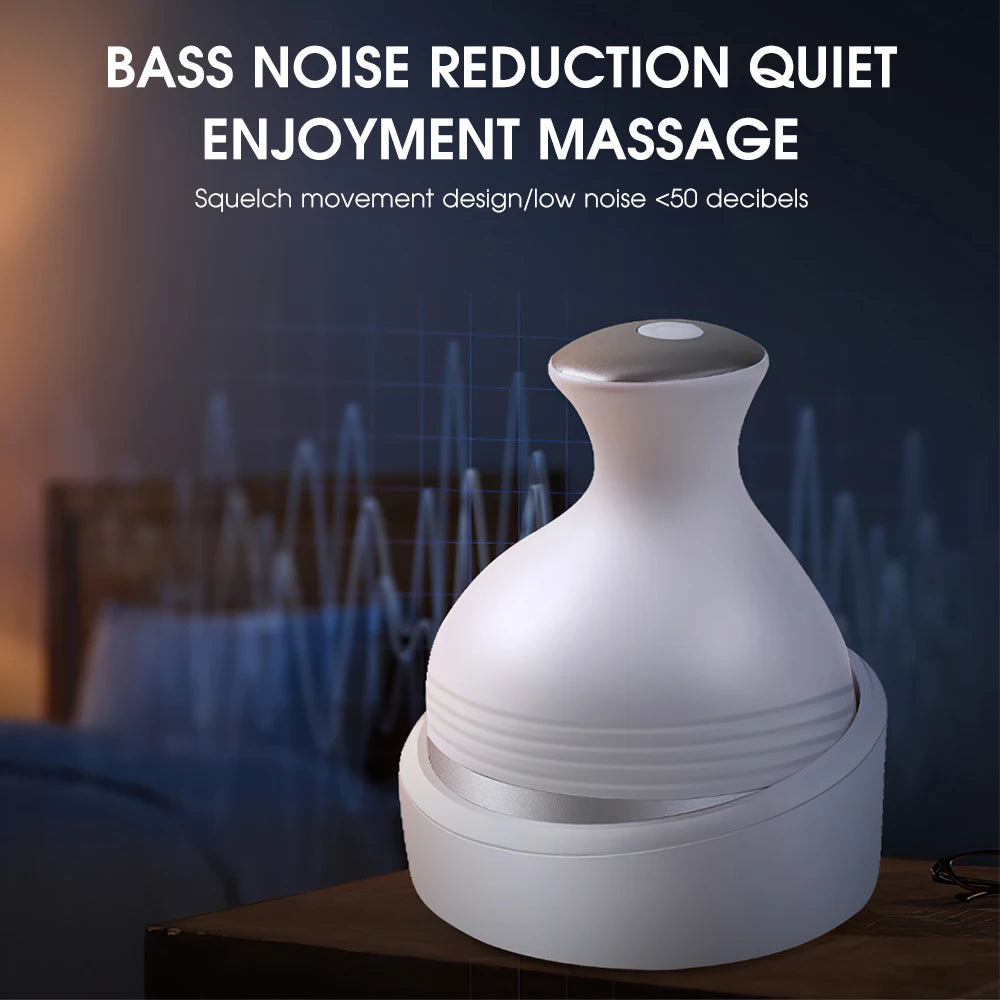Electric Head Massager 3D Wireless Scalp Massager Waterproof Body Massage Health Care Shoulder Neck Deep Tissue Kneading Massage