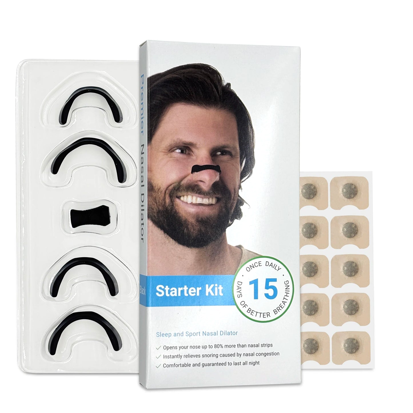 Magnetic Nasal Breathing Dilators Kits Sport Nasal Dilator Boost Oxygen Intake,Breathing Refill Nose Clip