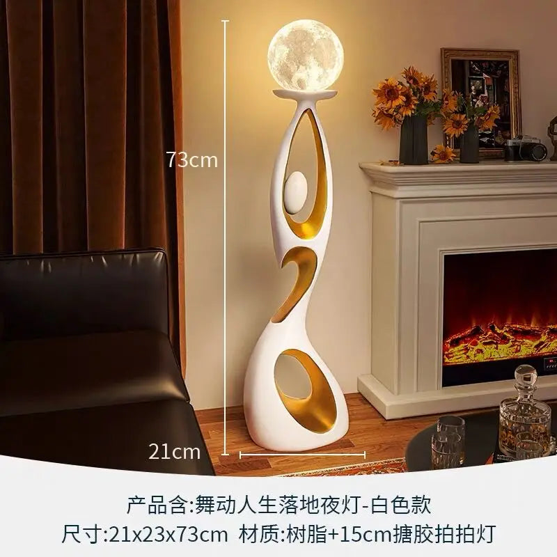 Home Art Decor,Light Luxury, Creative Living Room, TV Cabinet, Floor Decorative, Resin Abstract Sculpture, Housewarming Gift