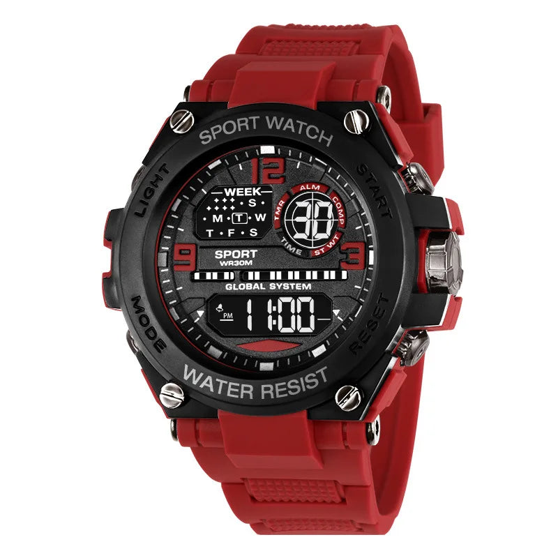Men Waterproof Sports Watches Multifunction Electronic Watches Anti Drop and Shock-absorbing Wristwatches