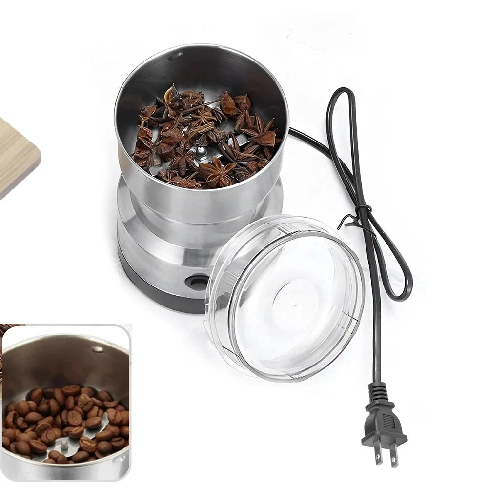 Xiaomi Electric Coffee Grinder 304 Stainless Steel Fast Grinding Multifunction Household Smash Machine EU US Plug Large Capacity
