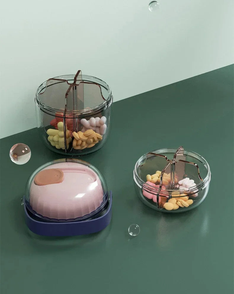 New Pill Organizer Waterproof Pill Box Portable Pill Case for Travel Vitamin Fish Oils Holder Container Medicine Storage Box