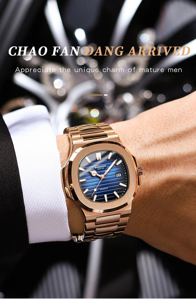 2025 New Top Brand Luxury Fashion Mens Watches Sport Waterproof Simple Ultra-Thin Watches Men Quartz Clock Relogio Masculino+Box