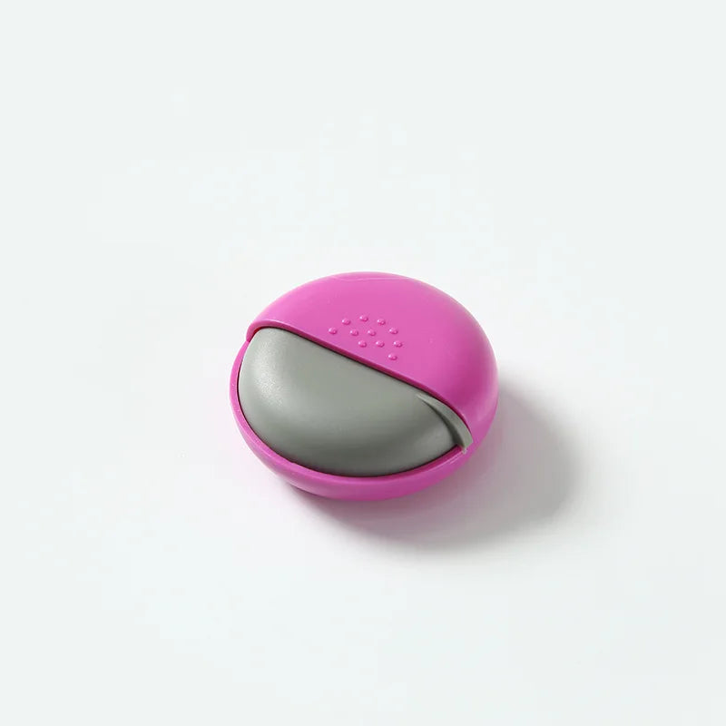 Portable Travel Round Pill Box Mini Spin Pill Organizer Pill Box Spin Pill Organizer Tablet Container Medicine Box