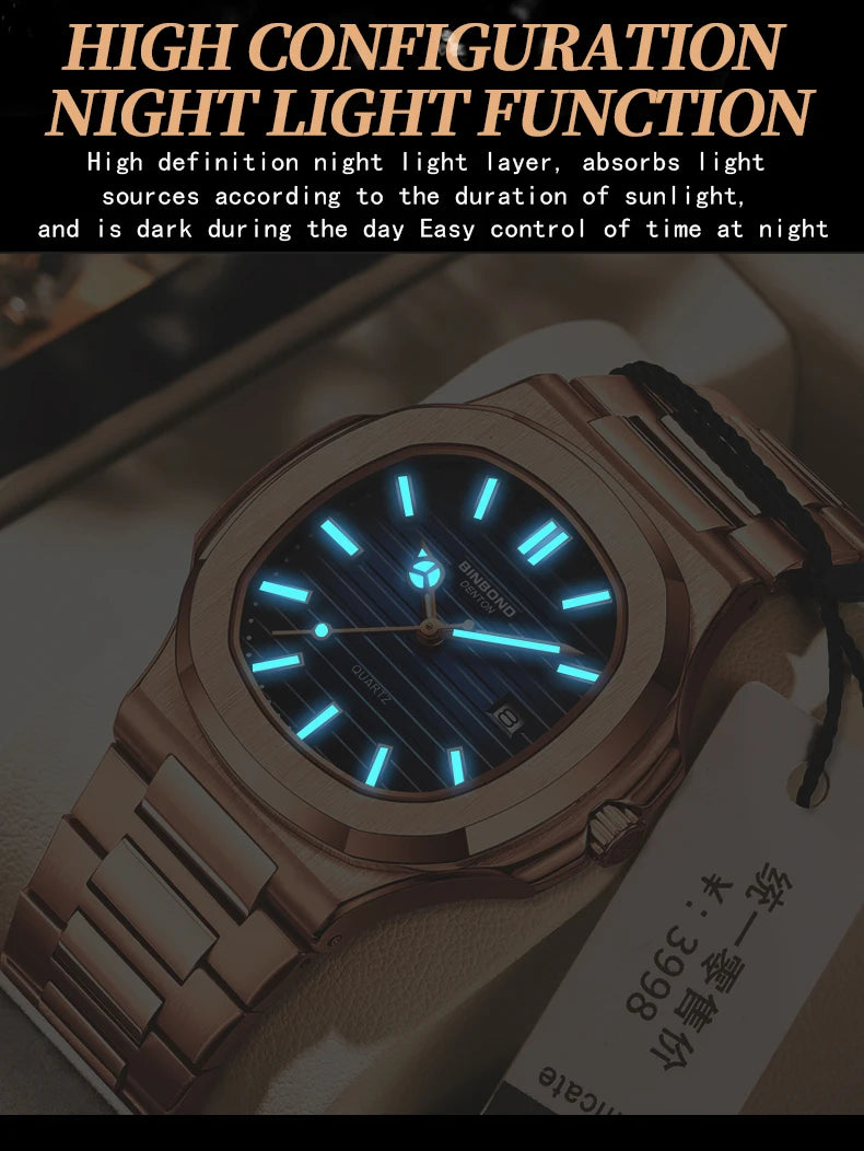 2025 New Top Brand Luxury Fashion Mens Watches Sport Waterproof Simple Ultra-Thin Watches Men Quartz Clock Relogio Masculino+Box