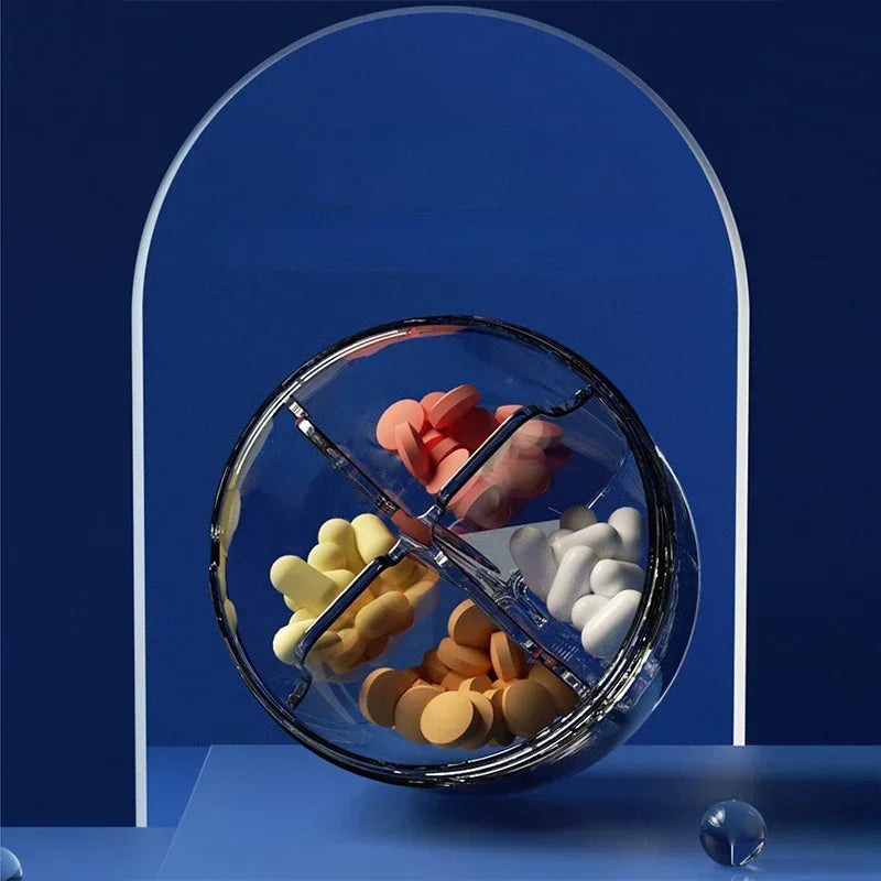 New Pill Organizer Waterproof Pill Box Portable Pill Case for Travel Vitamin Fish Oils Holder Container Medicine Storage Box