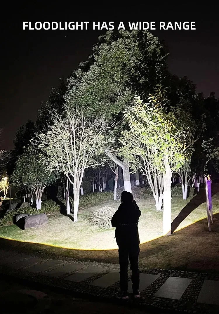 Edc Flashlight Powerful Self Defense Gadget Super Strong Flashlight High Power Self-defense Supplies Led Denfense Products Tools