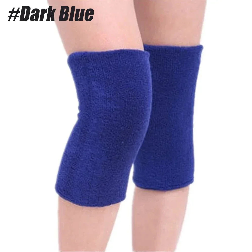 1 Pair Knee Pads Dance Protection Cover Elderly Leggings Support Winter Warm Thermal Knee Sleeves