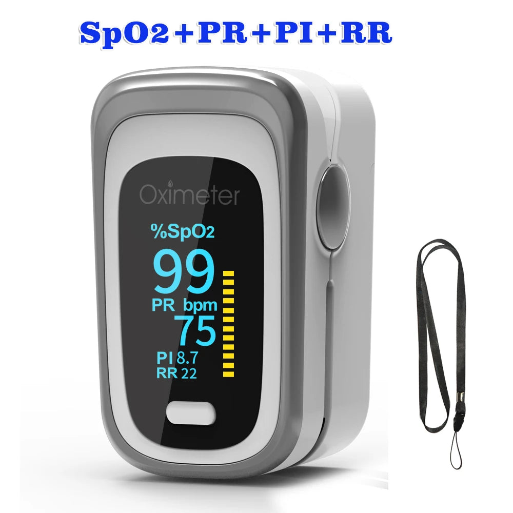 Kiuzou Medical Portable Finger Pulse Oximeter Blood Oxygen Heart Rate Saturation Meter OLED Oximetro De Dedo Saturometro Monitor