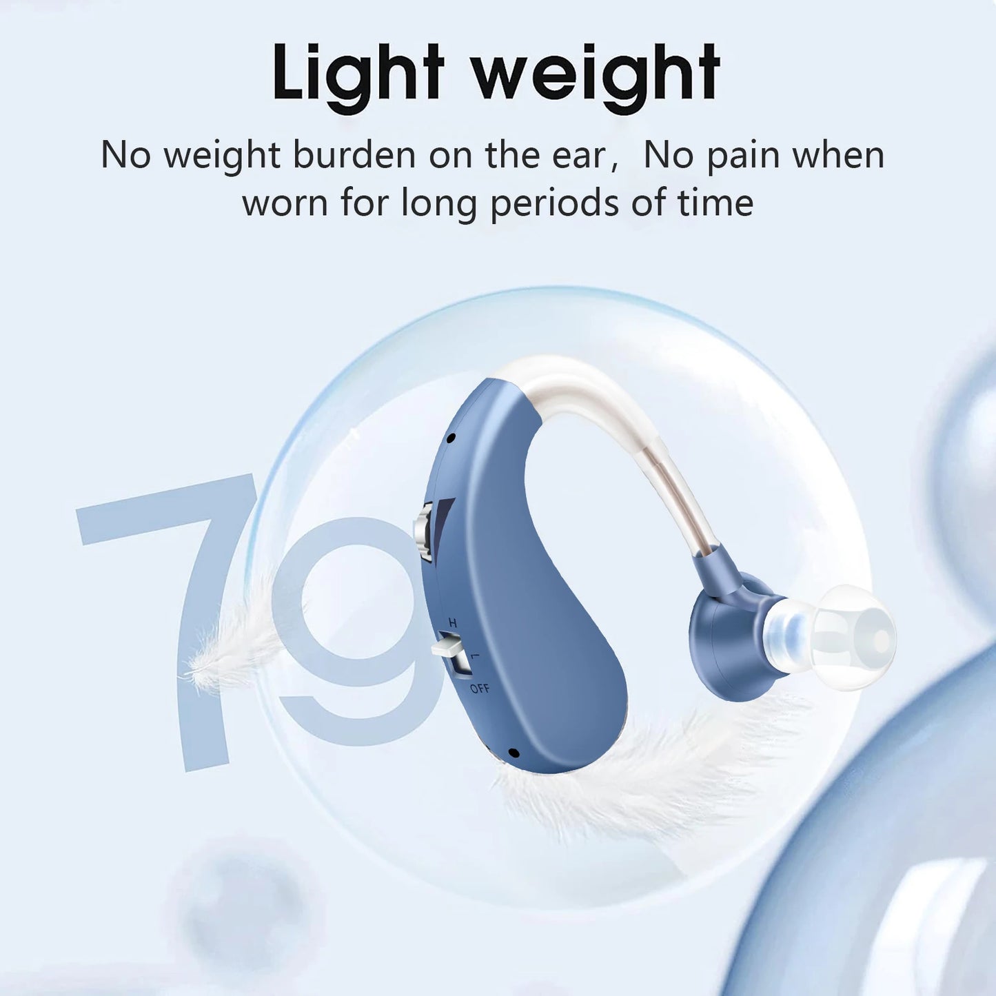 Hearing Aid for Elderly Deafness Rechargeable Invisible Hearing Aids Adjustable Tone Ear Aid Digital Sound Amplifier Audifonos
