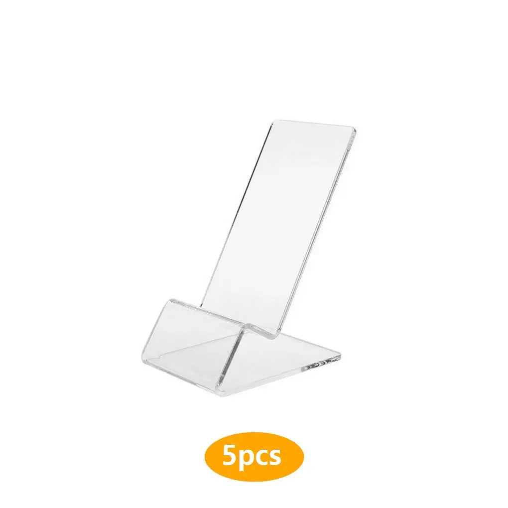 Acrylic Cellphone Rack Indoor Storage Holders Compact Structure Mobile Phone Shelf Shop Use Simple Transparent Display Stand