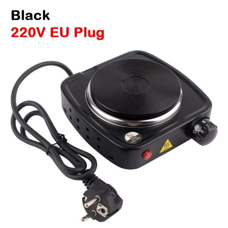 110V Mini Electric Stove Portable Tea Warmer Coffee Milk Heater Stove Mocha Heating Stove Cast Iron Hot Plate Cooking Furnace EU
