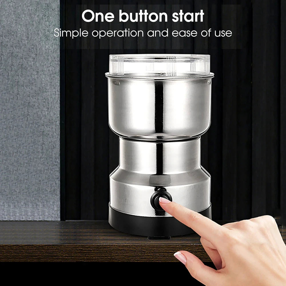 Xiaomi Electric Coffee Grinder 304 Stainless Steel Fast Grinding Multifunction Household Smash Machine EU US Plug Large Capacity