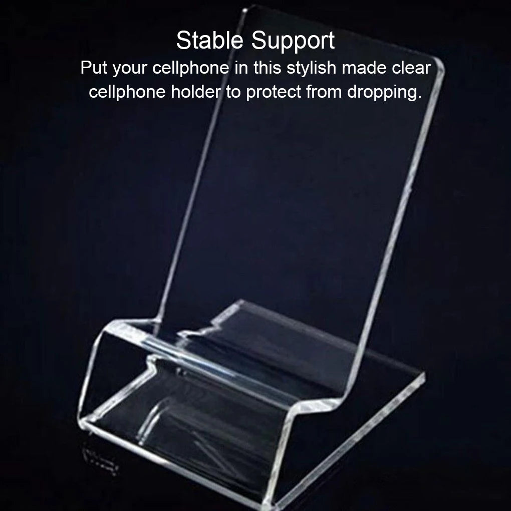 Acrylic Cellphone Rack Indoor Storage Holders Compact Structure Mobile Phone Shelf Shop Use Simple Transparent Display Stand