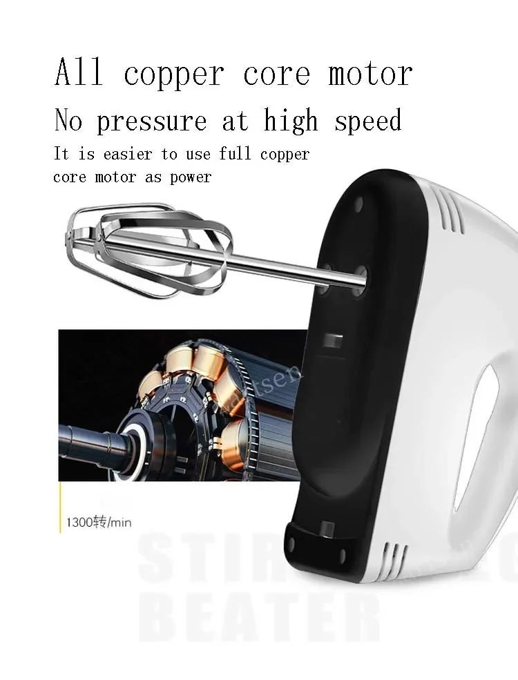 Multifunctional 7 Speed Mini Mixer Electric Food Blender Handheld Mixer Egg Beater Automatic Cream Food Cake Baking Dough Mixer