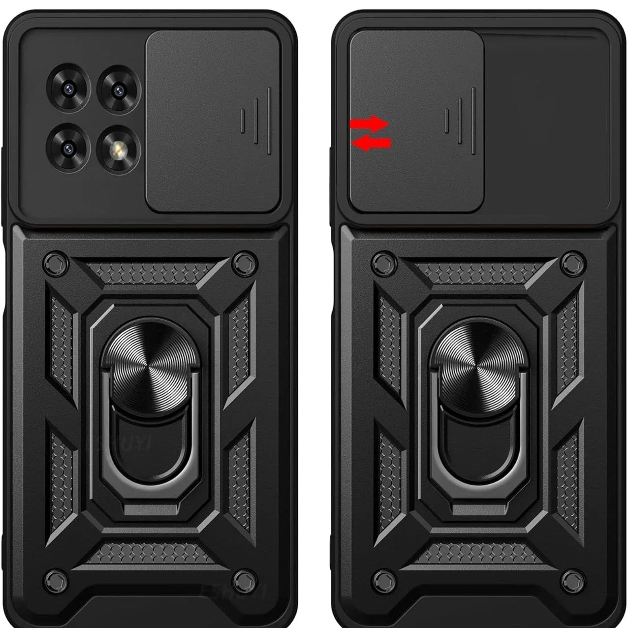 Military Armor Case For T-Mobile Revvl 7 Pro 5G T Phone 2 Pro 5G Cover Lens Protection Ring Stand Holder Coque Fundas