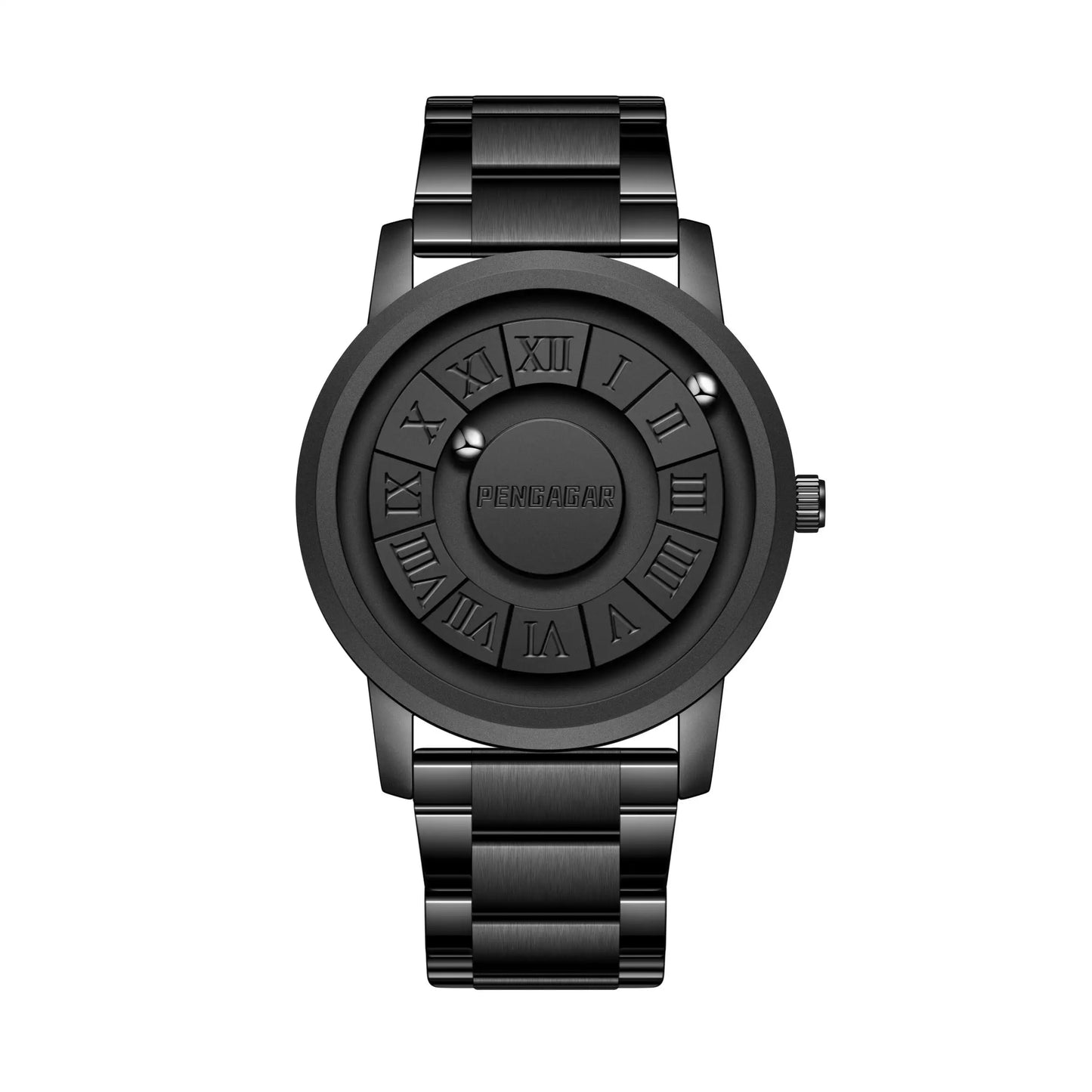 2024 New Men's Watches Top Luxury Quartz Watch For Men Creative Scrolling Pointer Magnetic Force Wrist Clock Relogio Masculino