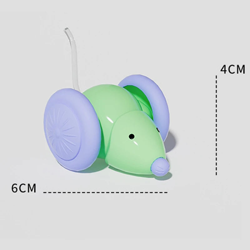 Electric Mouse Car Pet toys Interactive Cat Toy Rechargeable Automatic Teaser with Intelligent Obstacle Avoidance Pet Products