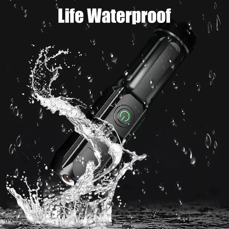 Edc Flashlight Powerful Self Defense Gadget Super Strong Flashlight High Power Self-defense Supplies Led Denfense Products Tools