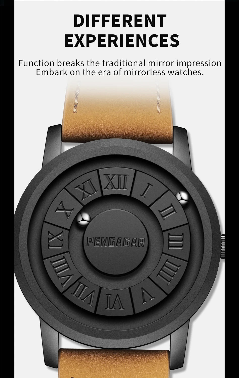 2024 New Men's Watches Top Luxury Quartz Watch For Men Creative Scrolling Pointer Magnetic Force Wrist Clock Relogio Masculino
