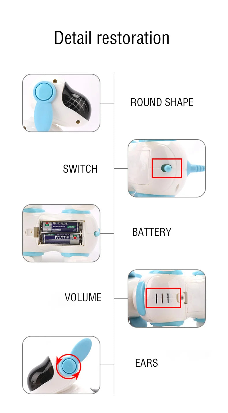 Children's Intelligent Electric Dog Pet Toy Electric Machine Lighting Intelligent Crawling Electronic Dog Toy Children's Gift