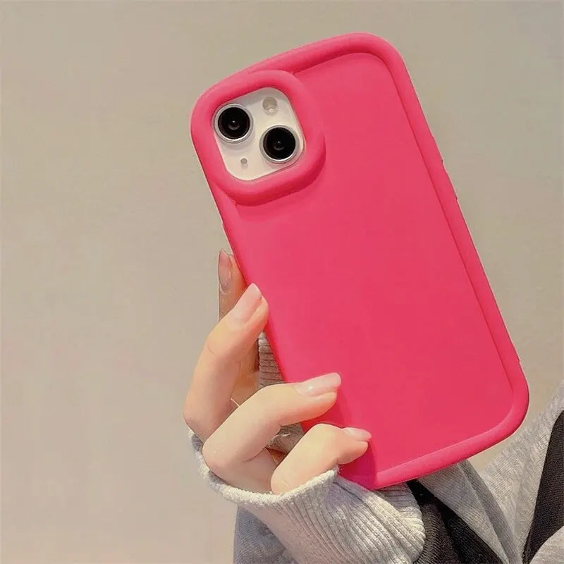Luxury Matte Soft Candy Phone Case For iPhone 14 13 12 11 Pro Max Plus X Xs XR Max Shockproof Bumper Soft Silicone Cases Cover