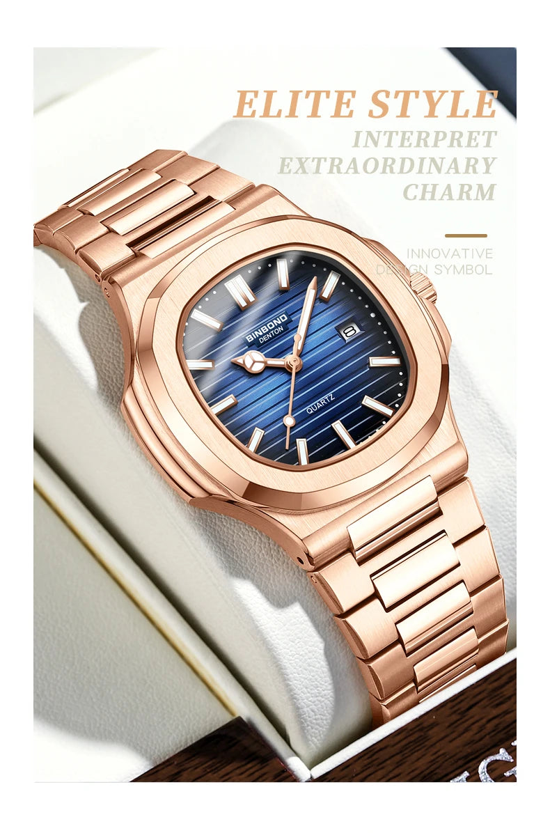 2025 New Top Brand Luxury Fashion Mens Watches Sport Waterproof Simple Ultra-Thin Watches Men Quartz Clock Relogio Masculino+Box