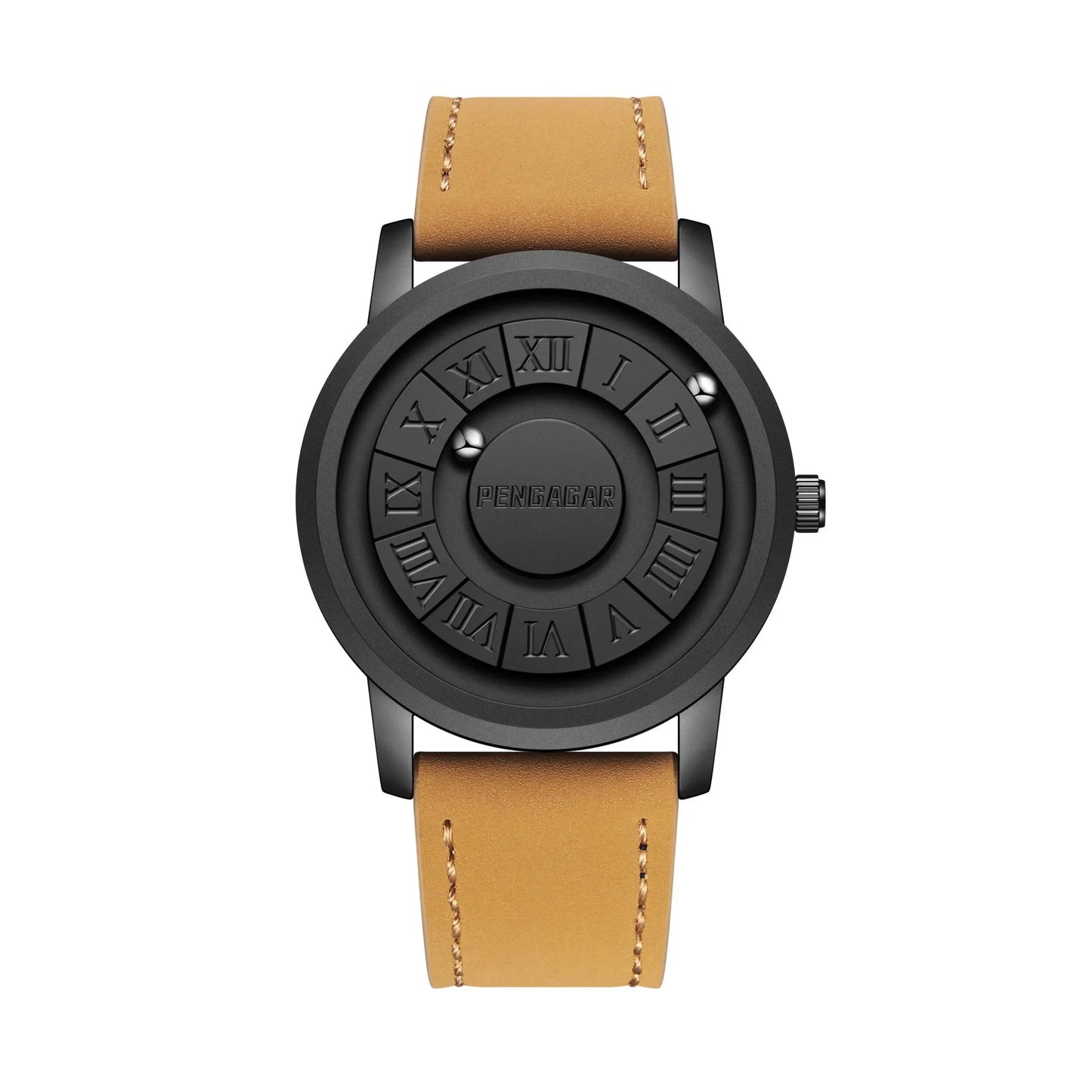 2024 New Men's Watches Top Luxury Quartz Watch For Men Creative Scrolling Pointer Magnetic Force Wrist Clock Relogio Masculino