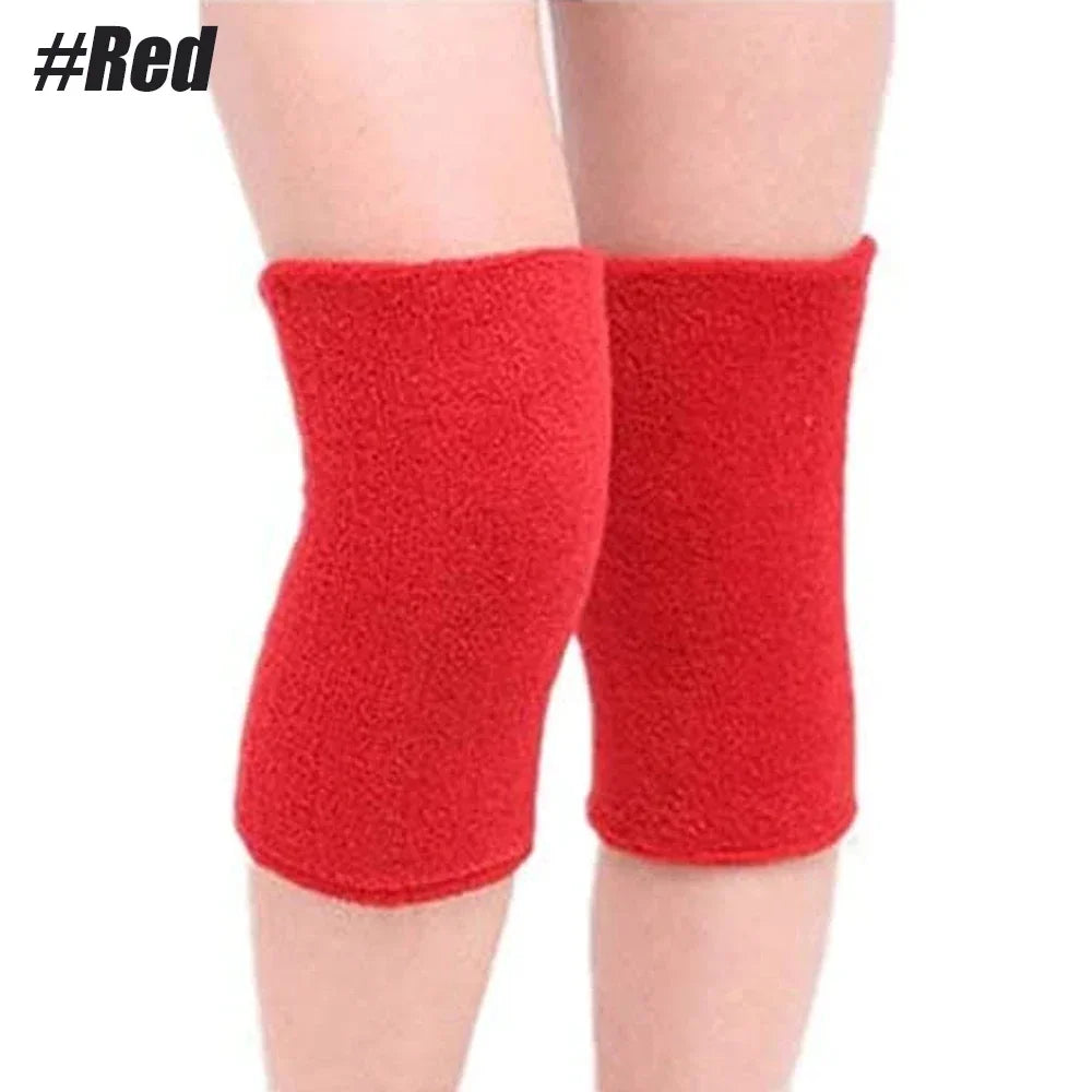 1 Pair Knee Pads Dance Protection Cover Elderly Leggings Support Winter Warm Thermal Knee Sleeves